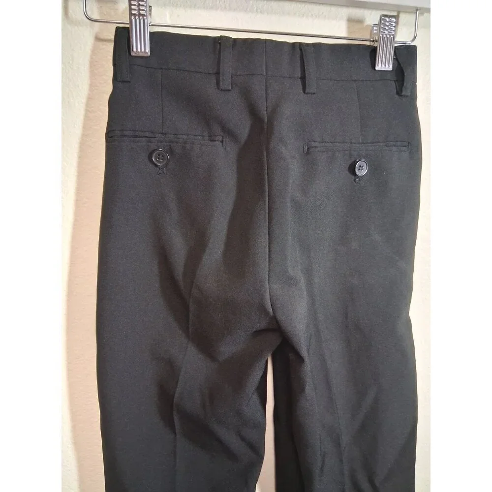 Vittorino Dress Pants Formal Business Slacks Trousers Black Boys Size 6